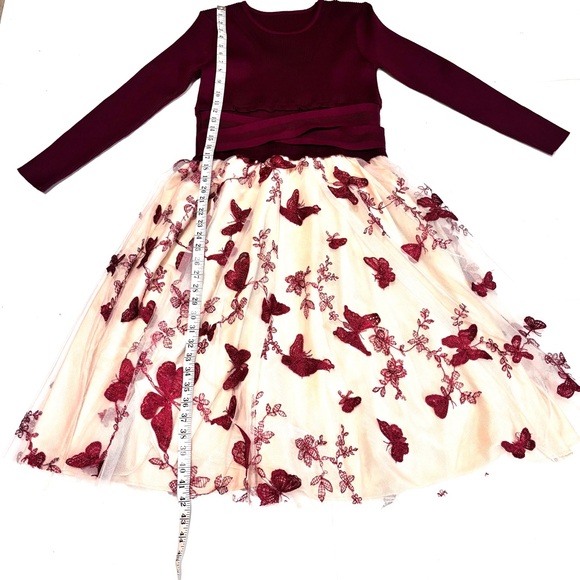 Chicwish Cream and Red Floral A-Line Dress - Picture 11 of 16